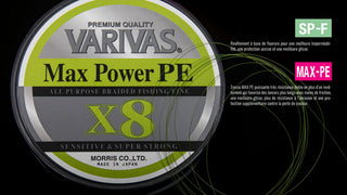 Varivas MAX power PE X8 lime green