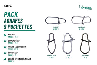 Pack Agrafes Pafex – 9 Pochettes